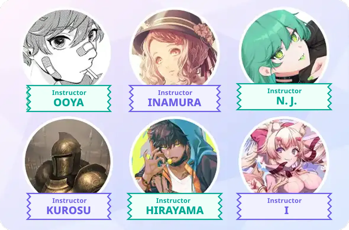 All Professional Illustrators & Manga Artists!