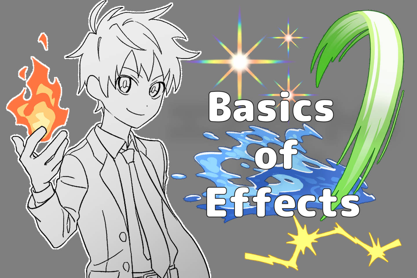 Five biggest attributes:  An illustrated guide on how to draw effects and the tips