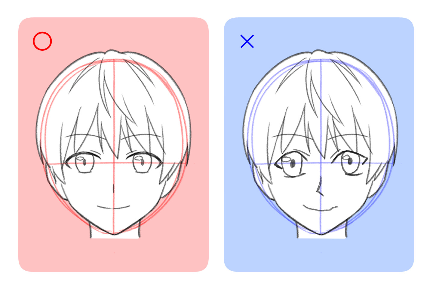 The facial features are distorted